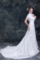 Amazing A-Line Sweetheart Taffeta Beaded Wedding Dresses with A Short Sleeve Jacket 2031104