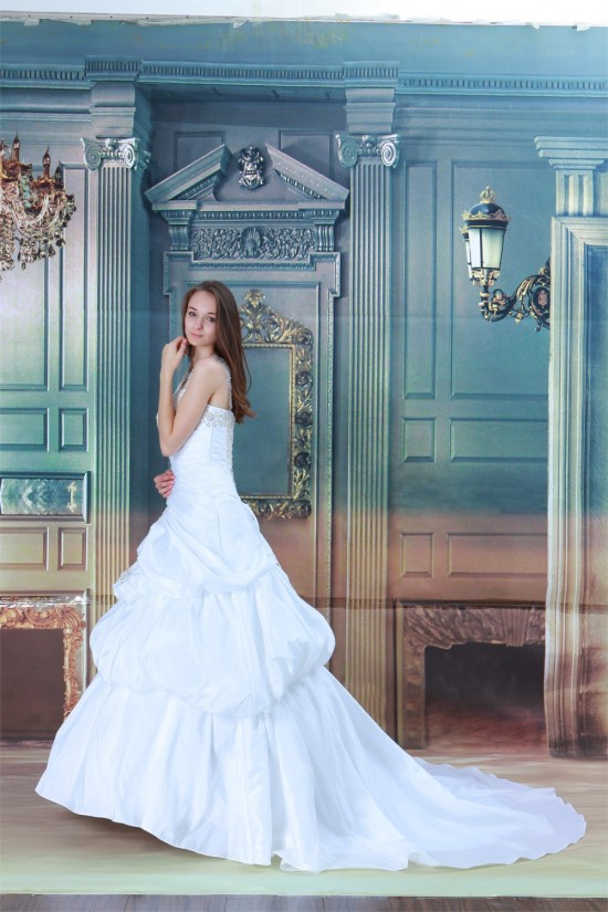 Amazing Ball Gown Straps Satin Sleeveless Beaded Wedding Dresses 2031106 Amazing Ball Gown Straps Satin Sleeveless Beaded Wedding Dresses 2031106