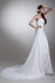Amazing Chiffon Satin Sleeveless Sweetheart A-Line Wedding Dresses 2031107