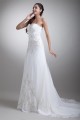 Amazing Chiffon Satin Sleeveless Sweetheart A-Line Wedding Dresses 2031107