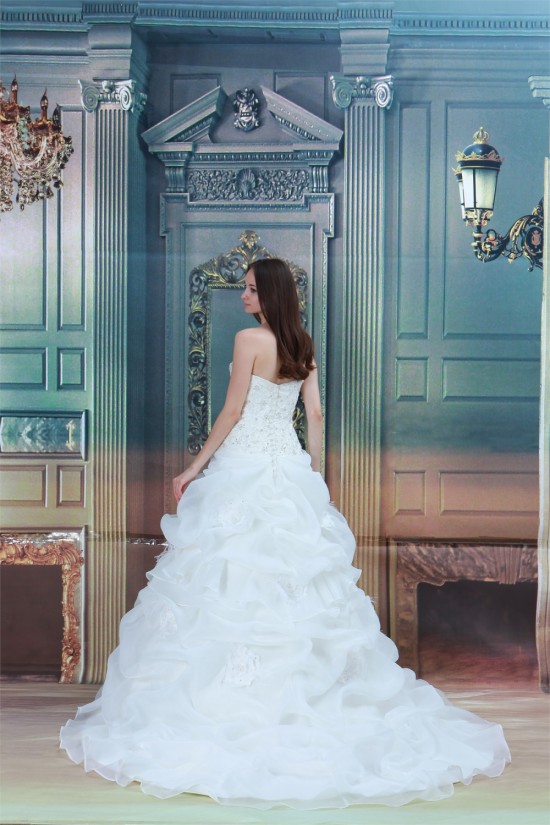 Amazing Satin Lace Ball Gown Sleeveless Strapless Wedding Dresses 2031109 Amazing Satin Lace Ball Gown Sleeveless Strapless Wedding Dresses 2031109