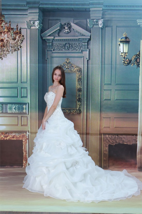 Amazing Satin Lace Ball Gown Sleeveless Strapless Wedding Dresses 2031109 Amazing Satin Lace Ball Gown Sleeveless Strapless Wedding Dresses 2031109
