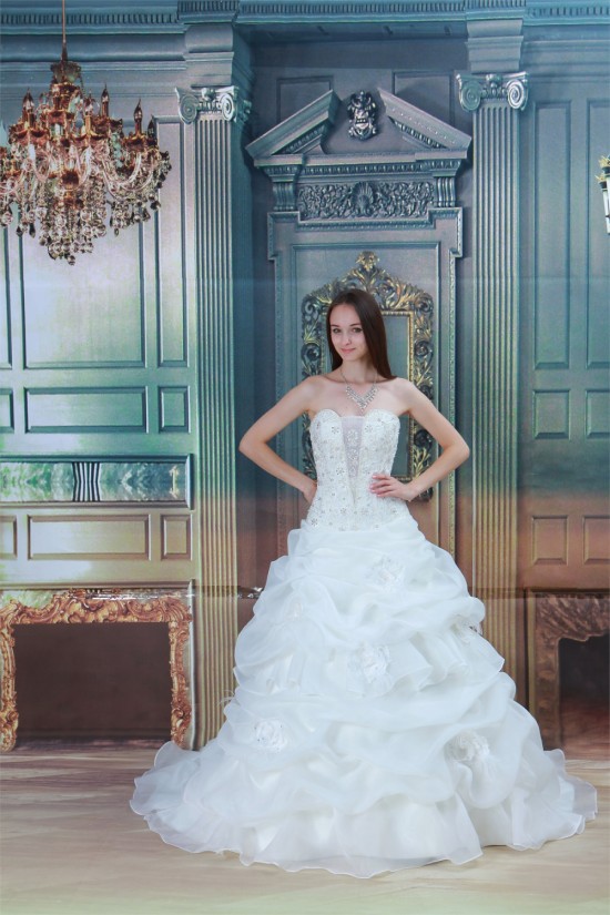 Amazing Satin Lace Ball Gown Sleeveless Strapless Wedding Dresses 2031109 Amazing Satin Lace Ball Gown Sleeveless Strapless Wedding Dresses 2031109