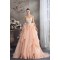 A-Line Court Train Handmade Flowers Wedding Dresses with Color 2030111