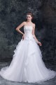 Amazing Satin Organza A-Line Straps Embellished Wedding Dresses 2031110 Amazing Satin Organza A-Line Straps Embellished Wedding Dresses 2031110