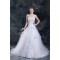 Amazing Satin Organza A-Line Straps Embellished Wedding Dresses 2031110