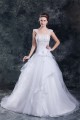 Amazing Satin Organza A-Line Straps Embellished Wedding Dresses 2031110 Amazing Satin Organza A-Line Straps Embellished Wedding Dresses 2031110