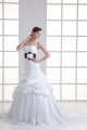Amazing Sweetheart Sleeveless Taffeta Ball Gown Wedding Dresses 2031117