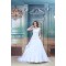 attractive Sleeveless Satin Straps A-Line Most Beautiful Wedding Dresses 2031121