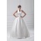 attractive V-Neck Sleeveless Ball Gown Satin Best Wedding Dresses 2031122