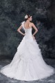 Ball Gown Satin Organza One-Shoulder Sleeveless Sweet Wedding Dresses 2031123 Ball Gown Satin Organza One-Shoulder Sleeveless Sweet Wedding Dresses 2031123