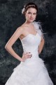 Ball Gown Satin Organza One-Shoulder Sleeveless Sweet Wedding Dresses 2031123 Ball Gown Satin Organza One-Shoulder Sleeveless Sweet Wedding Dresses 2031123