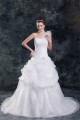 Ball Gown Satin Organza One-Shoulder Sleeveless Sweet Wedding Dresses 2031123 Ball Gown Satin Organza One-Shoulder Sleeveless Sweet Wedding Dresses 2031123