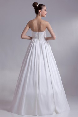 A-Line Taffeta Strapless Sleeveless Wedding Dresses Maternity Wedding Dresses 2031126