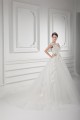 Ball Gown V-Neck Satin Fine Netting Embellished Wedding Dresses 2031127 Ball Gown V-Neck Satin Fine Netting Embellished Wedding Dresses 2031127