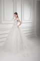 Ball Gown V-Neck Satin Fine Netting Embellished Wedding Dresses 2031127 Ball Gown V-Neck Satin Fine Netting Embellished Wedding Dresses 2031127