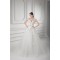 Ball Gown V-Neck Satin Fine Netting Embellished Wedding Dresses 2031127
