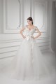 Ball Gown V-Neck Satin Fine Netting Embellished Wedding Dresses 2031127 Ball Gown V-Neck Satin Fine Netting Embellished Wedding Dresses 2031127