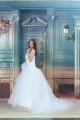 Beautiful Ball Gown Soft Sweetheart Satin Fine Netting Wedding Dresses 2031129
