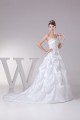 Ball Gown Princess Sleeveless Taffeta Beaded Wedding Dresses 2030113