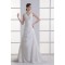 Beautiful Sleeveless V-Neck Taffeta Sheath/Column Lace Wedding Dresses 2031136