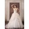 Beautiful Sweetheart Ball Gown Satin Organza Sleeveless Wedding Dresses 2031137