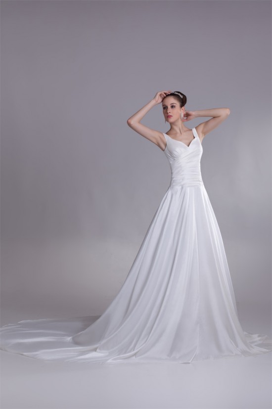 Breathtaking A-Line Taffeta V-Neck Sleeveless Sweet Wedding Dresses 2031140 Breathtaking A-Line Taffeta V-Neck Sleeveless Sweet Wedding Dresses 2031140