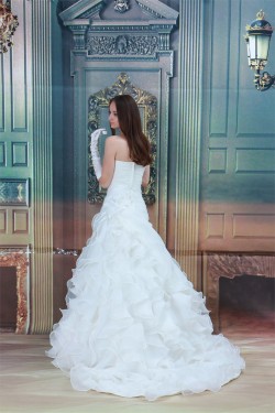Breathtaking Sleeveless A-Line One-Shoulder Wedding Dresses 2031141