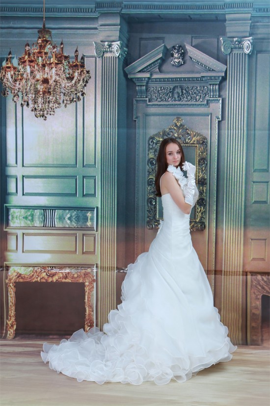 Breathtaking Sleeveless A-Line One-Shoulder Wedding Dresses 2031141 Breathtaking Sleeveless A-Line One-Shoulder Wedding Dresses 2031141