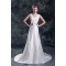 Breathtaking V-Neck Sleeveless A-Line Satin New Arrival Wedding Dresses 2031143