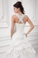 Charming Straps Taffeta Sleeveless A-Line Embellished Wedding Dresses 2031148