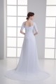 Chiffon Satin Bowl Sheath/Column Half Elbow Sleeve Wedding Dresses Maternity Wedding Dresses 2031150 Chiffon Satin Bowl Sheath/Column Half Elbow Sleeve Wedding Dresses Maternity Wedding Dresses 2031150