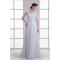 Chiffon Satin Bowl Sheath/Column Half Elbow Sleeve Wedding Dresses Maternity Wedding Dresses 2031150