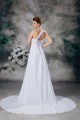 Chiffon Satin Sleeveless A-Line One-Shoulder Best Wedding Dresses 2031152 Chiffon Satin Sleeveless A-Line One-Shoulder Best Wedding Dresses 2031152