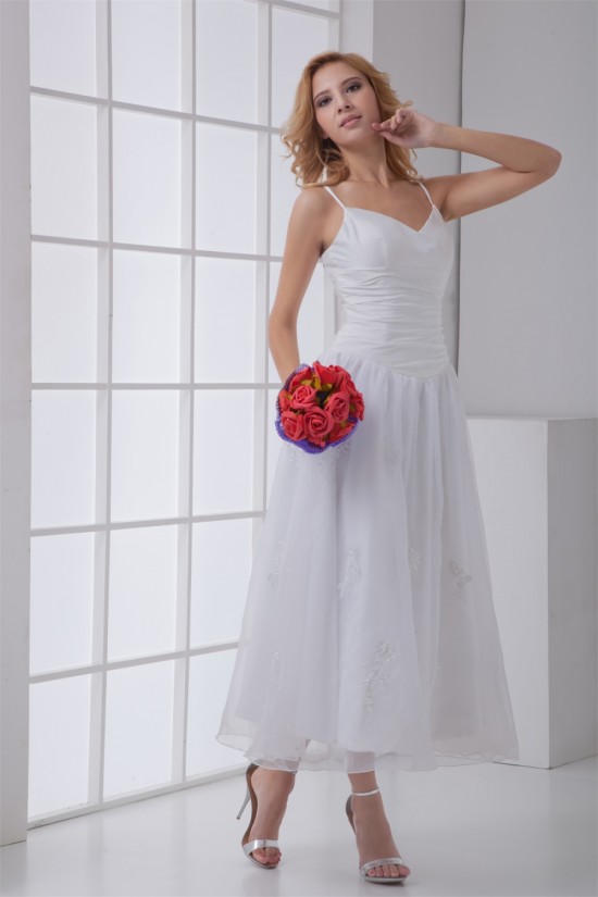 Chiffon Satin Sleeveless A-Line V-Neck Reception Wedding Dresses 2031153 Chiffon Satin Sleeveless A-Line V-Neck Reception Wedding Dresses 2031153