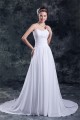 Chiffon Satin Sleeveless Sweetheart A-Line Best Wedding Dresses 2031155 Chiffon Satin Sleeveless Sweetheart A-Line Best Wedding Dresses 2031155