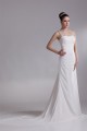 Chiffon Satin Straps Sheath/Column Sleeveless Beautiful Wedding Dresses 2031158 Chiffon Satin Straps Sheath/Column Sleeveless Beautiful Wedding Dresses 2031158