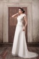 Custom Made A-Line Satin Tulle High-Neck Sweet Wedding Dresses 2031159 Custom Made A-Line Satin Tulle High-Neck Sweet Wedding Dresses 2031159