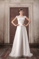 Custom Made A-Line Satin Tulle High-Neck Sweet Wedding Dresses 2031159 Custom Made A-Line Satin Tulle High-Neck Sweet Wedding Dresses 2031159