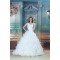 Ball Gown Sleeveless V-Neck Satin Organza Wedding Dresses 2031161