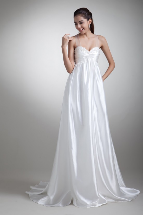 Elastic Woven Satin A-Line Straps Beautiful Wedding Dresses Maternity Wedding Dresses 2031164 Elastic Woven Satin A-Line Straps Beautiful Wedding Dresses Maternity Wedding Dresses 2031164