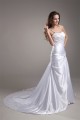 Elastic Woven Satin Sleeveless A-Line Spaghetti Straps Beaded Wedding Dresses 2031165 Elastic Woven Satin Sleeveless A-Line Spaghetti Straps Beaded Wedding Dresses 2031165