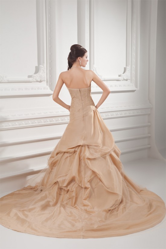 Elegant A-Line Sleeveless Taffeta Strapless Wedding Dresses 2031166 Elegant A-Line Sleeveless Taffeta Strapless Wedding Dresses 2031166