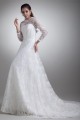 Elegant Satin Lace High-Neck 3/4 Length Sleeve A-Line Lace Wedding Dresses 2031169 Elegant Satin Lace High-Neck 3/4 Length Sleeve A-Line Lace Wedding Dresses 2031169