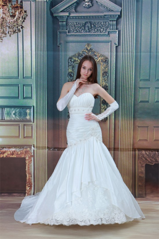 Elegant Sleeveless Spaghetti Straps Mermaid/Trumpet Beaded Lace Wedding Dresses 2031172 Elegant Sleeveless Spaghetti Straps Mermaid/Trumpet Beaded Lace Wedding Dresses 2031172
