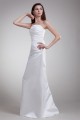 Elegant Strapless Satin Sleeveless A-Line Wedding Dresses 2031175