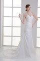 Elegant Taffeta A-Line Sleeveless Halter Wedding Dresses 2031176
