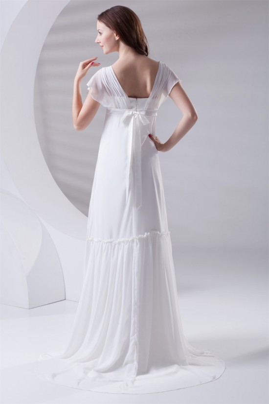 Fantastic Flared Sleeves Strapless A-Line Chiffon Wedding Dresses Maternity Wedding Dresses 2031179 Fantastic Flared Sleeves Strapless A-Line Chiffon Wedding Dresses Maternity Wedding Dresses 2031179