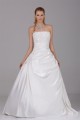 A-Line Strapless Beaded Lace Satin Wedding Dresses 2030118 A-Line Strapless Beaded Lace Satin Wedding Dresses 2030118