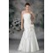 Fantastic One-Shoulder Satin Sleeveless A-Line Wedding Dresses 2031180